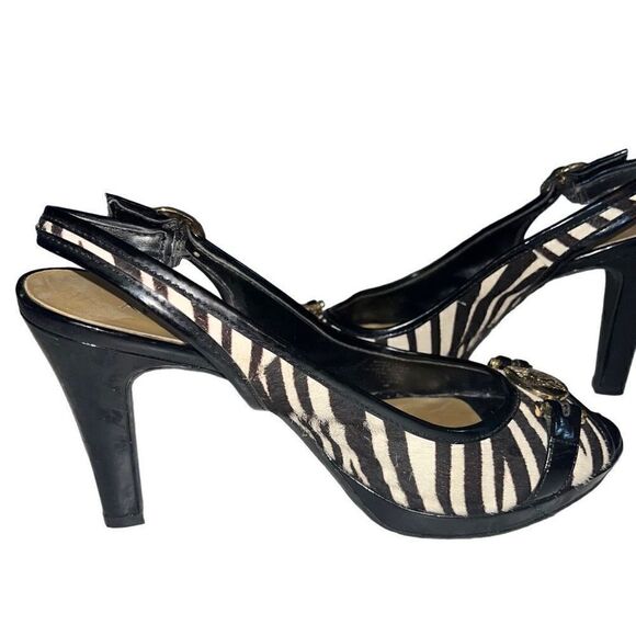 Anne Klein iflex zebra heels 8M - Picture 4 of 5